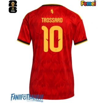 Belgia Leandro Trossard #10 Echipament de Fotbal Replică Mondial 2026 Femei Acasa